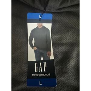 Gap Men's Textured Hoodie NWT L - Classic and Essential Style
